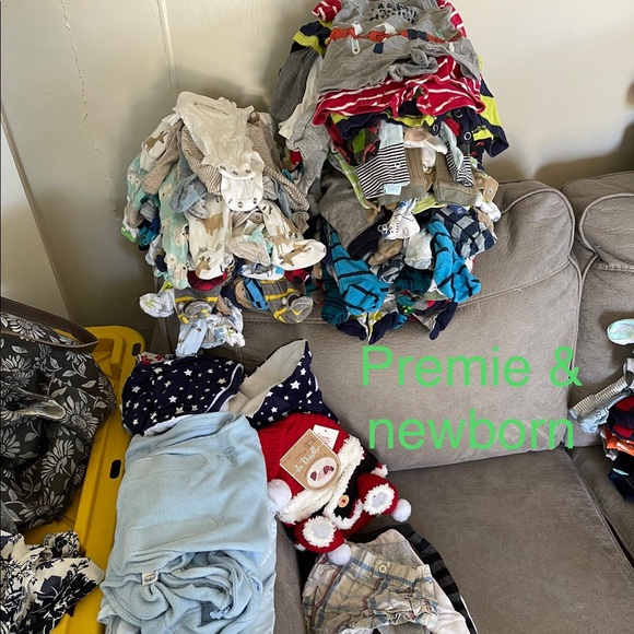 Swaddles, preemie, and newborn clothes